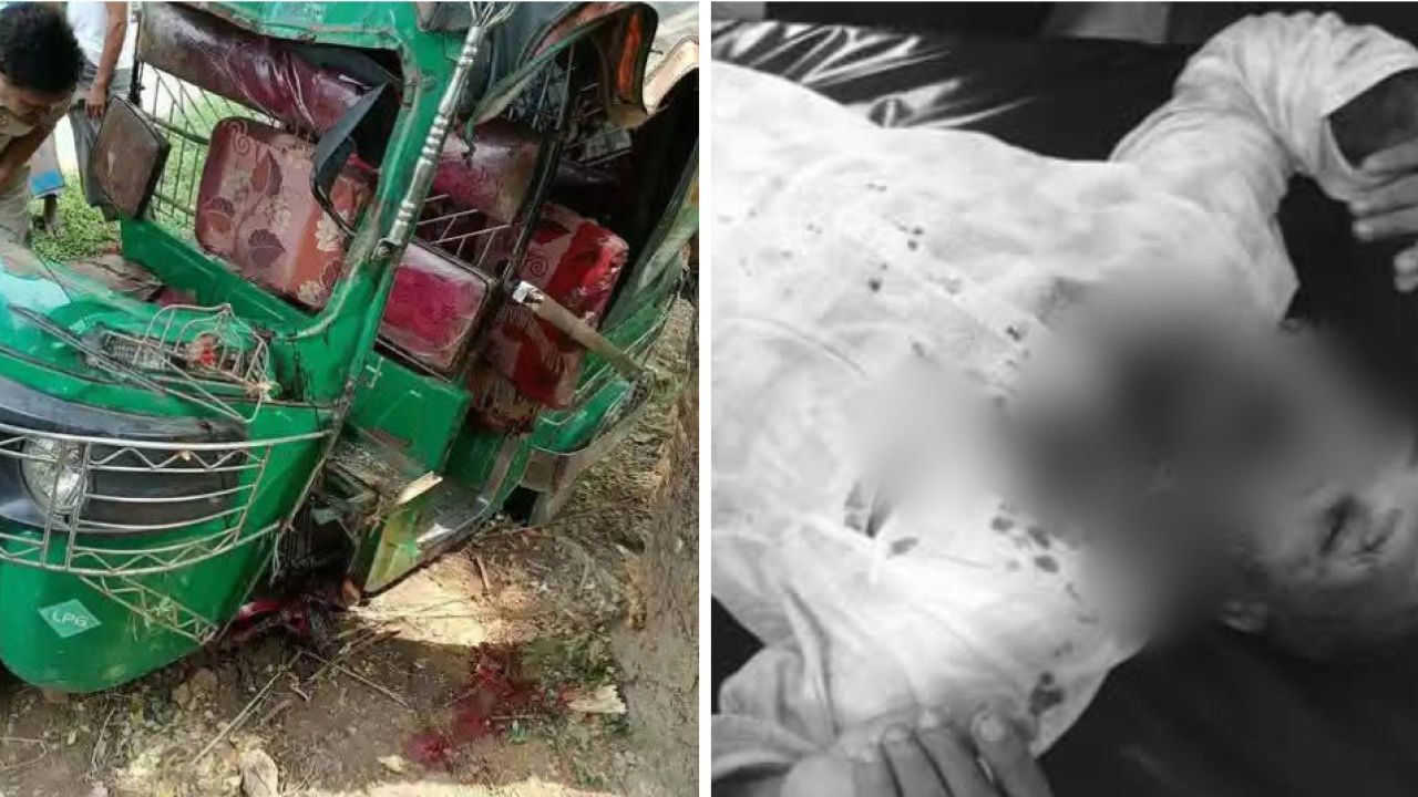 লামায় সিএনজি দুর্ঘটনায় চালক নিহত, আহত-৫
