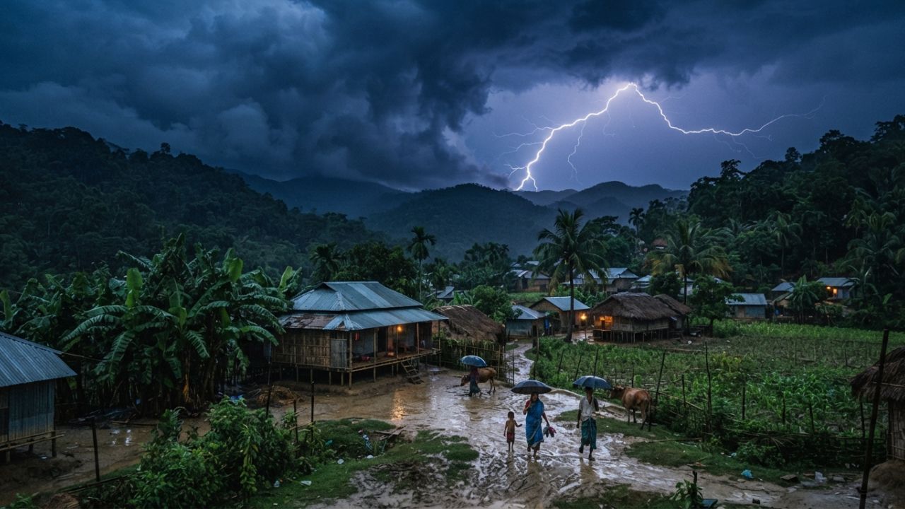 লামায় বজ্রপাতে ঝরল দপ্তরি ও শিশুর প্রাণ, হাসপাতালে আরও দুই শিশু